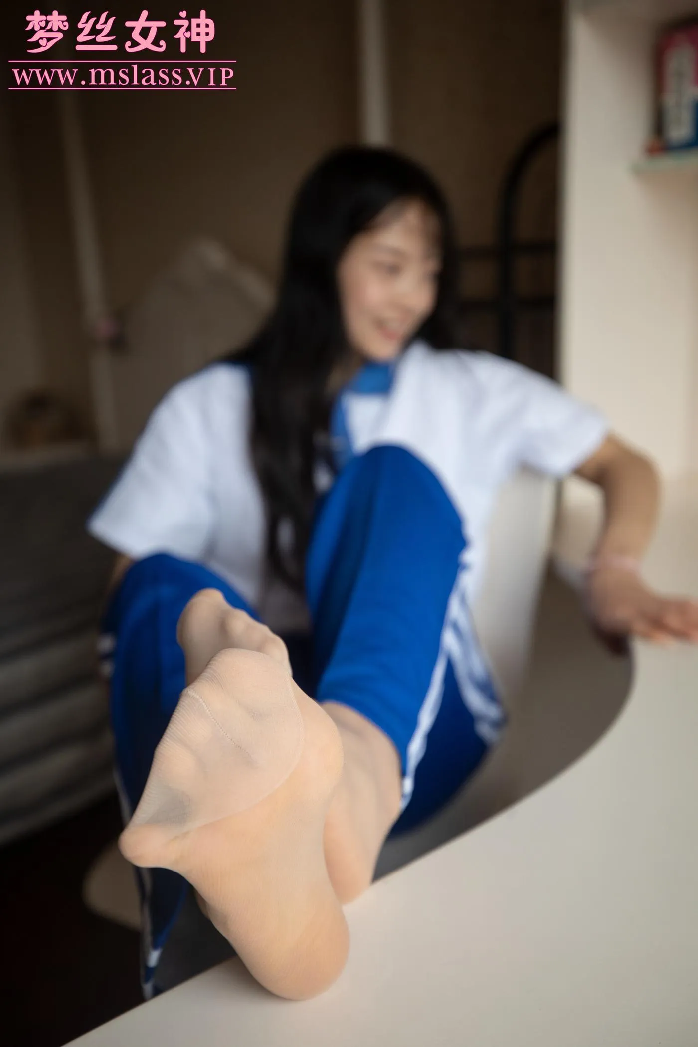 [MSLASS梦丝女神] 2020.12.13 NO.135 班花灵唯 校服纯白诱 [59P]插图6